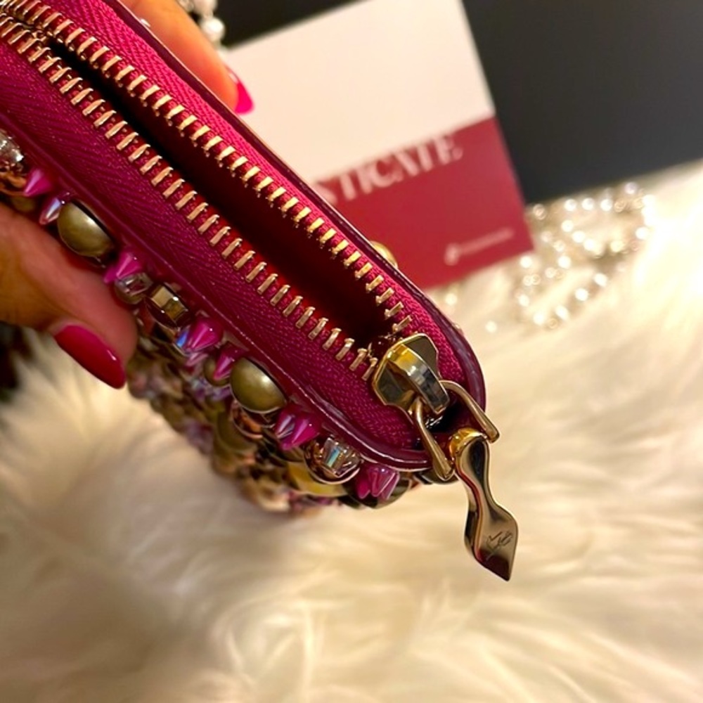 NWOT 💗Authentic 💗Christian Louboutin• Pannettone Studded Wallet - Picture 15 of 17